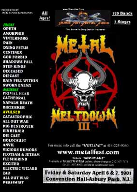 3rd New Jersey Metal Meltdown Festival